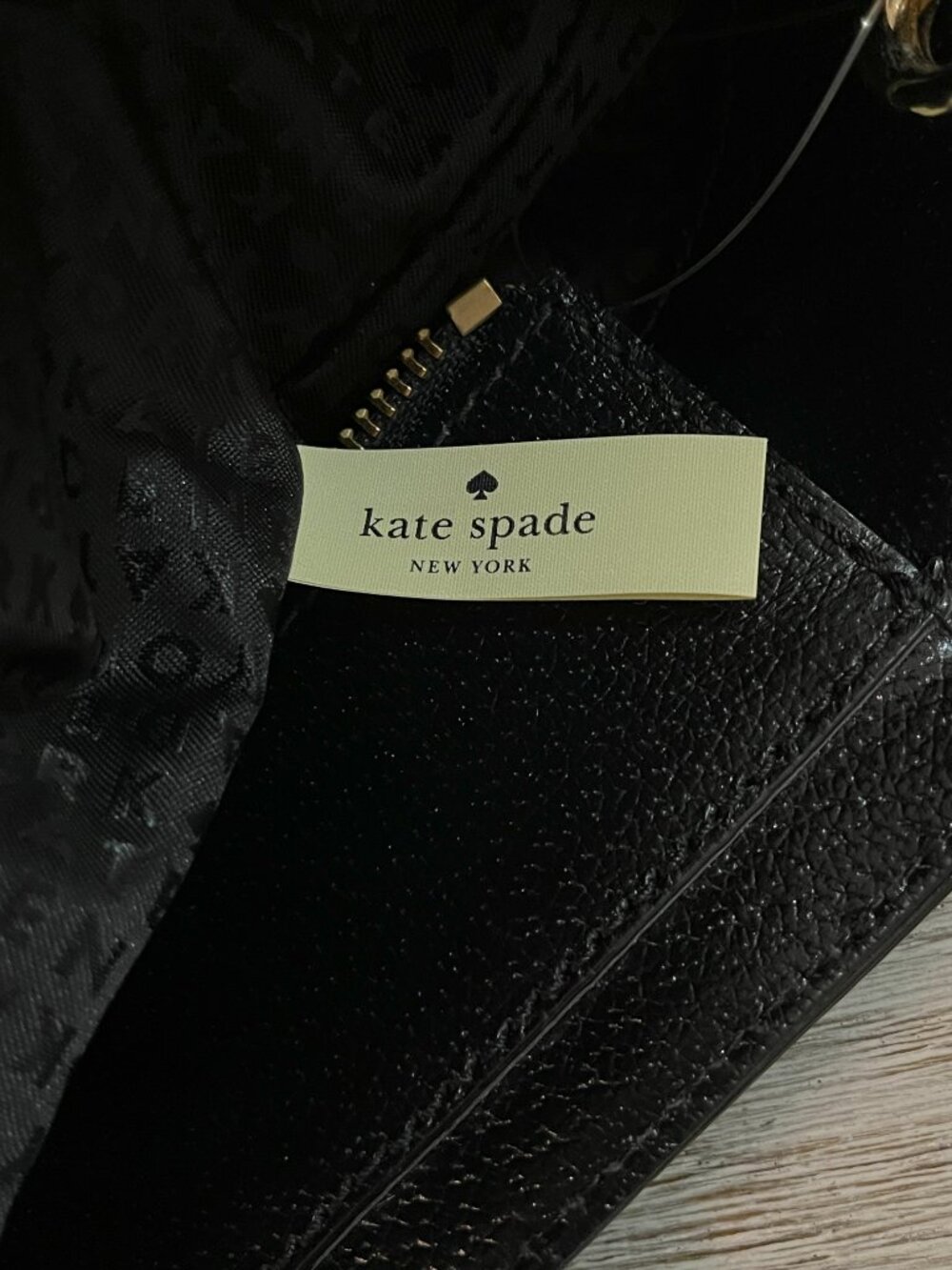 New Kate Spade Grand Street Hayden Tote Bag & Nika Wallet Black Leather - Picture 9 of 16